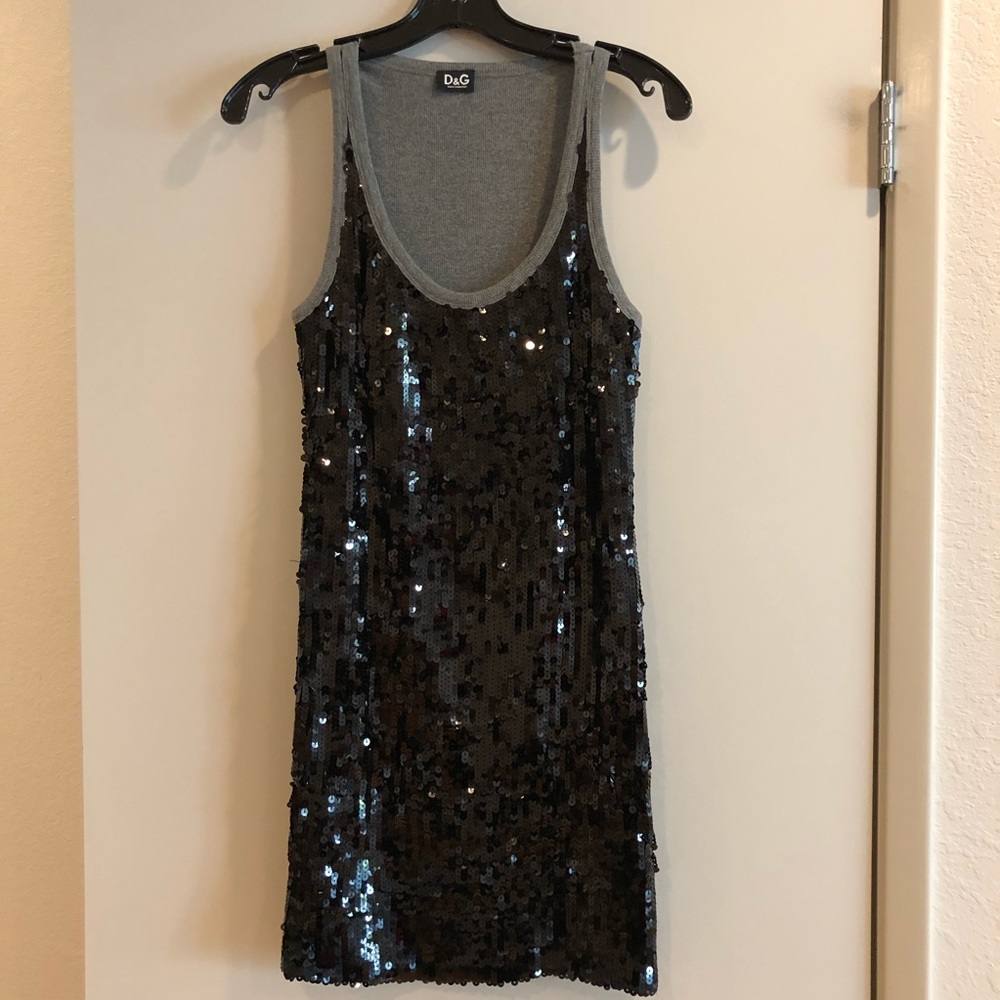 D&G black sequin dress